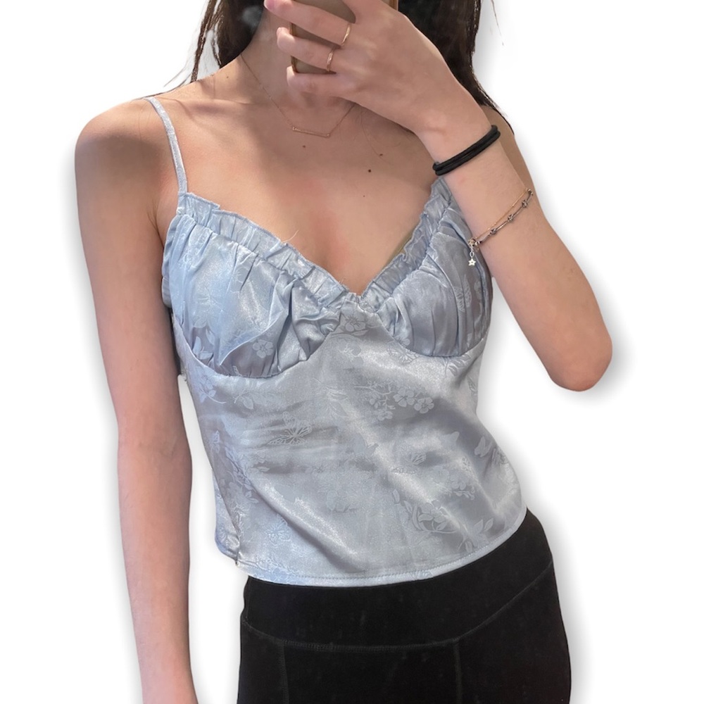 Pacsun Lottie Moss Baby Blue Camisole Small
